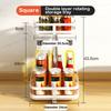 Rotatable Kitchen Storage Rack Kitchen Accessories Spice Storage Rack Clean Storage 360 Degrees Rotatable Organizer Turntable