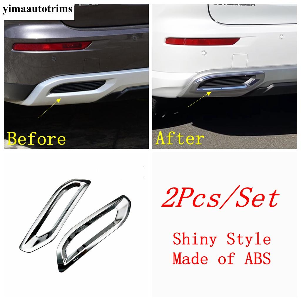 Rear Bumper Fog Light Lamp / Rearview Mirror Cap Decor Cover Trim For Mitsubishi Outlander  - 2025 ABS Chrome Accessories Rear Bumper Cover