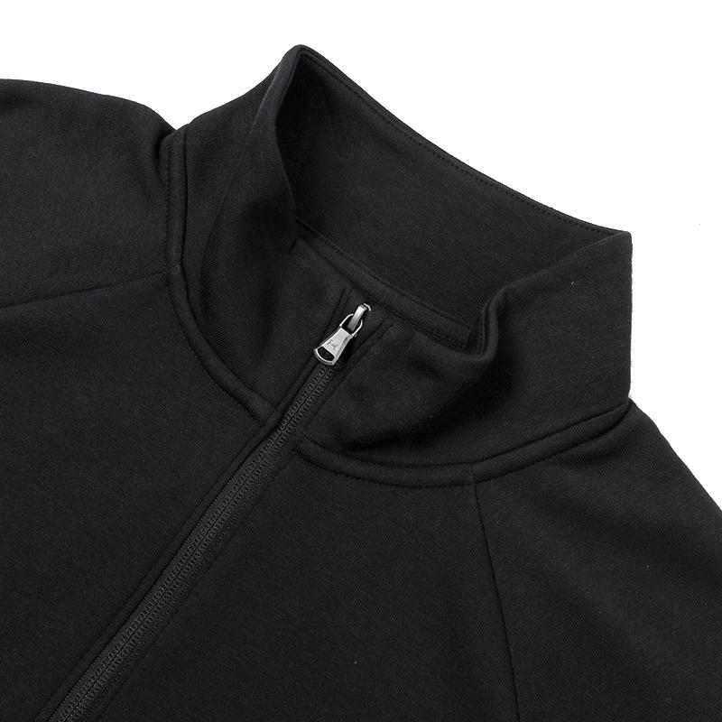 Under Armour UA Rival Mock Neck Long Sleeve Sweatshirt Men Black 1386016-001