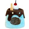 Chocolate Mint Plush Kigurumi Cap for 10cm Plush Toys, Kigurumi Accessories, Otaku Activities, Doll Mascot, K-Pop Doll Costume [Used]