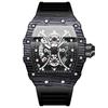 Binbang Men's Silicone Barrel Luminous Fashion Sports Watch