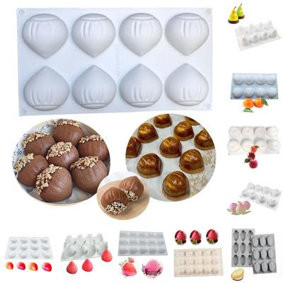 Silicone Realistic Fruit Baking Mold Non-toxic Jelly Pudding Mold Mousse Cake Molds  Wedding Cakes