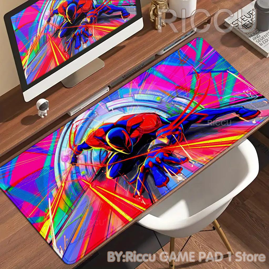 PC Peripherals HD S-Spider Man Mouse Pad Anime Film Rubber Keyboard Mouse Pad Comic Office Desk Laptops Gaming Accessories Mat