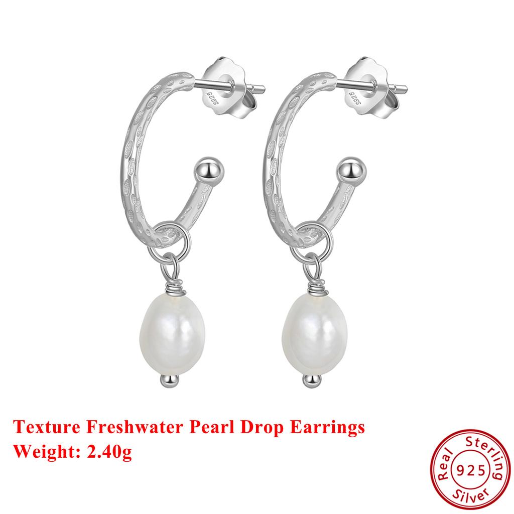 Effie Queen Handpicked AAA+ Quality Natural Pearl Earrings Dangle 925 Sterling Silver Popular Banquet Party Jewelry Gift GPE16