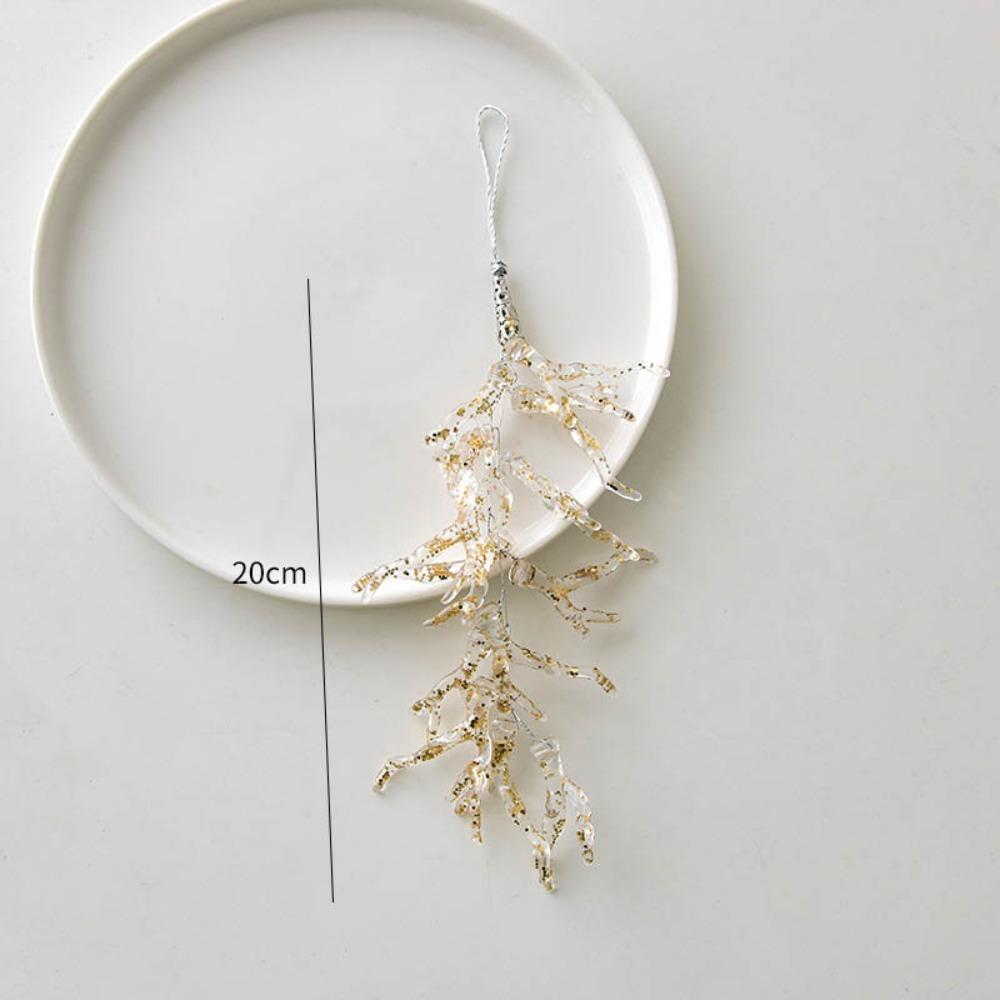 New Acrylic Christmas Crystal Pendants Glitter DIY Christmas Tree Ornaments Icicle Ice edge Crystal Hanging Merry Christma