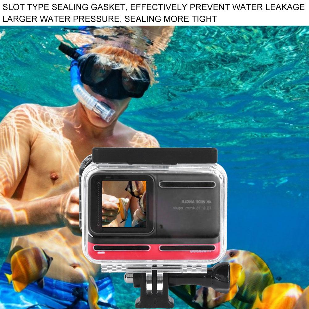 AI13 PC Sports Camera 60M Waterproof Shell Underwater Housing Diving Protective Case for Insta360
