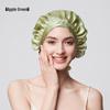 19 Momme Thick Silk Nightcap - 100% Mulberry Silk Hair Growth & Care Cap, Anti-Frizz Bath Cap for Dry Hair
