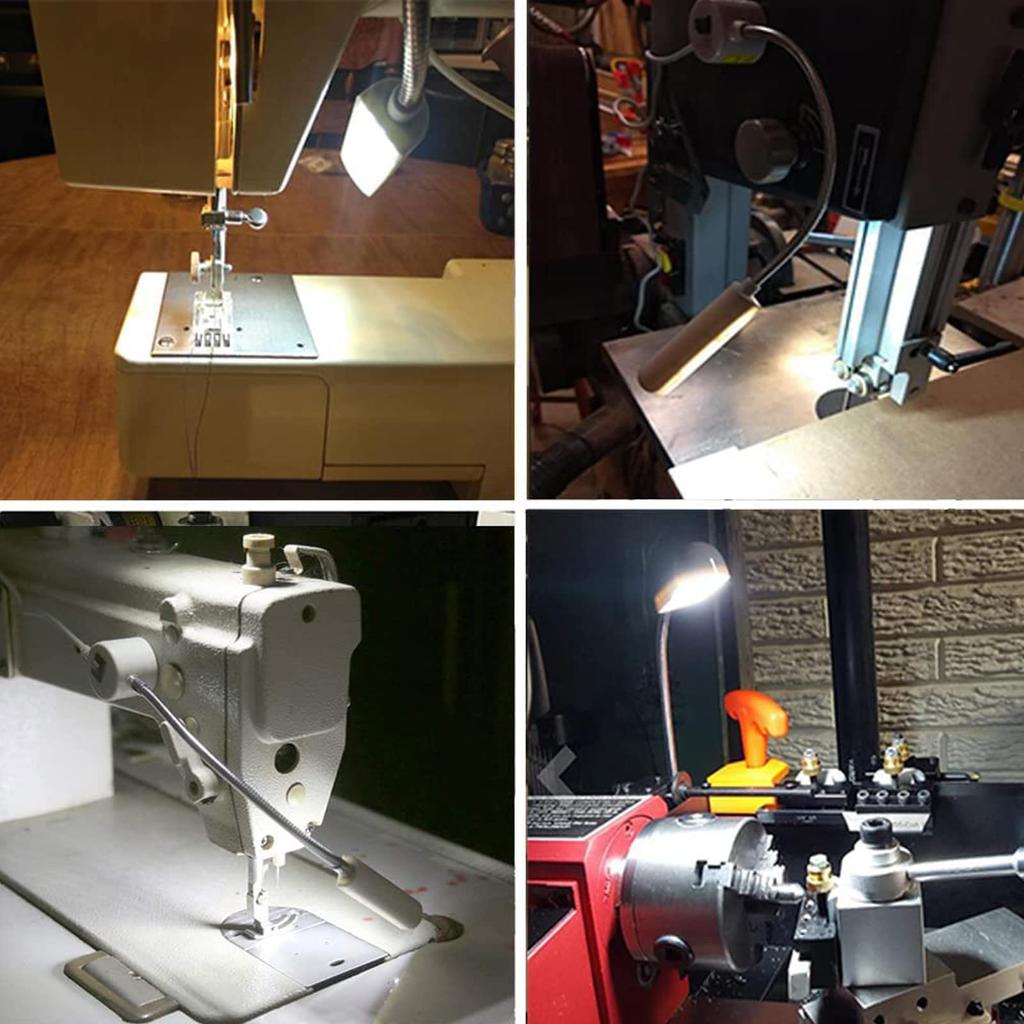 10/30LEDs Sewing Machine Light LED Portable Work Light,Flexible Gooseneck Lampe with Magnetic Base for Workbench Lathe
