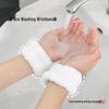 Douyin Waterproof Wristband for Face Washing - Solid Color, Water-Resistant, Keeps Arms Dry, Special Wrist Protector.