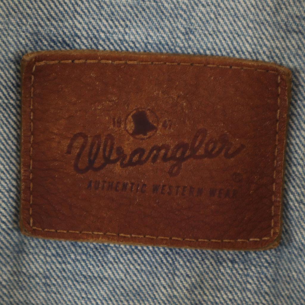 Wrangler Denim Jacket M Wash blue Denim jacket trucker Men's Used