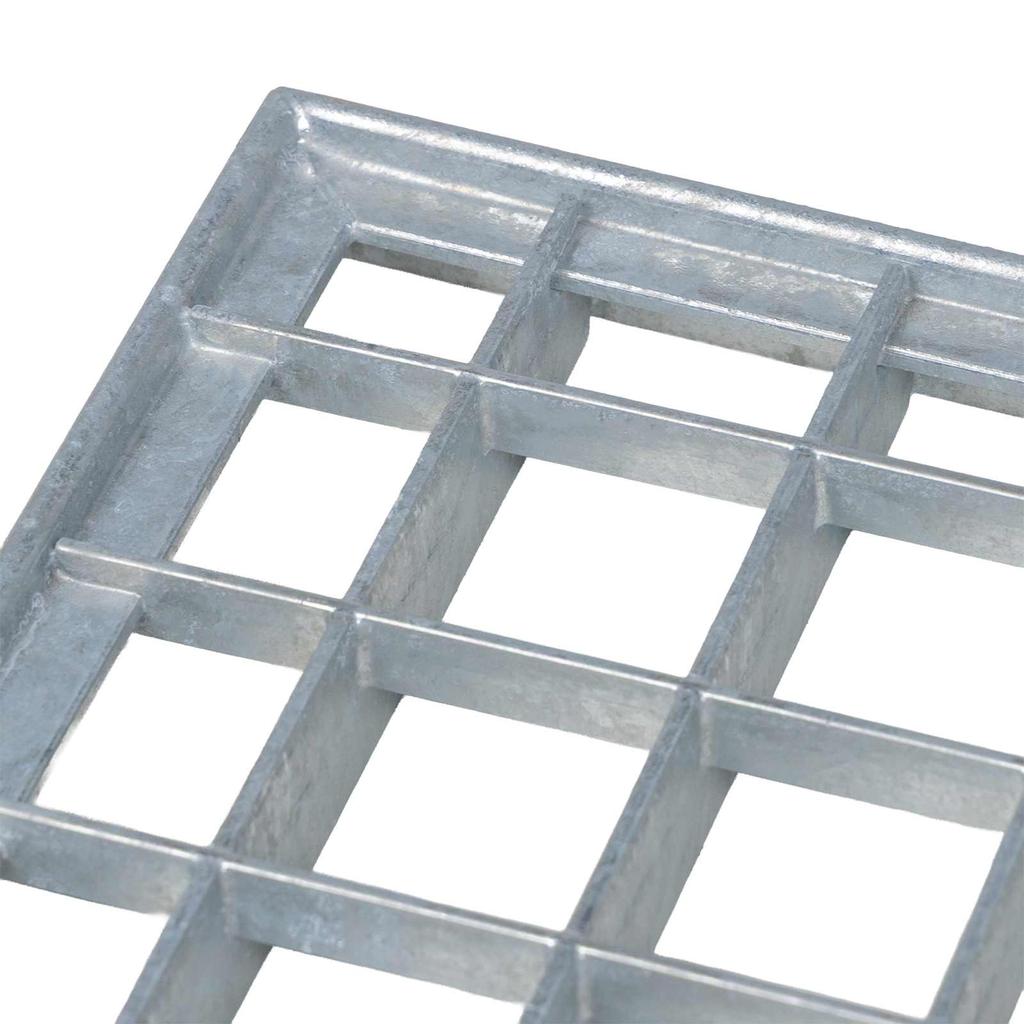 vidaXL Grille Silver 60 X 60 X 2 Cm Hot-dip Galvanized Steel