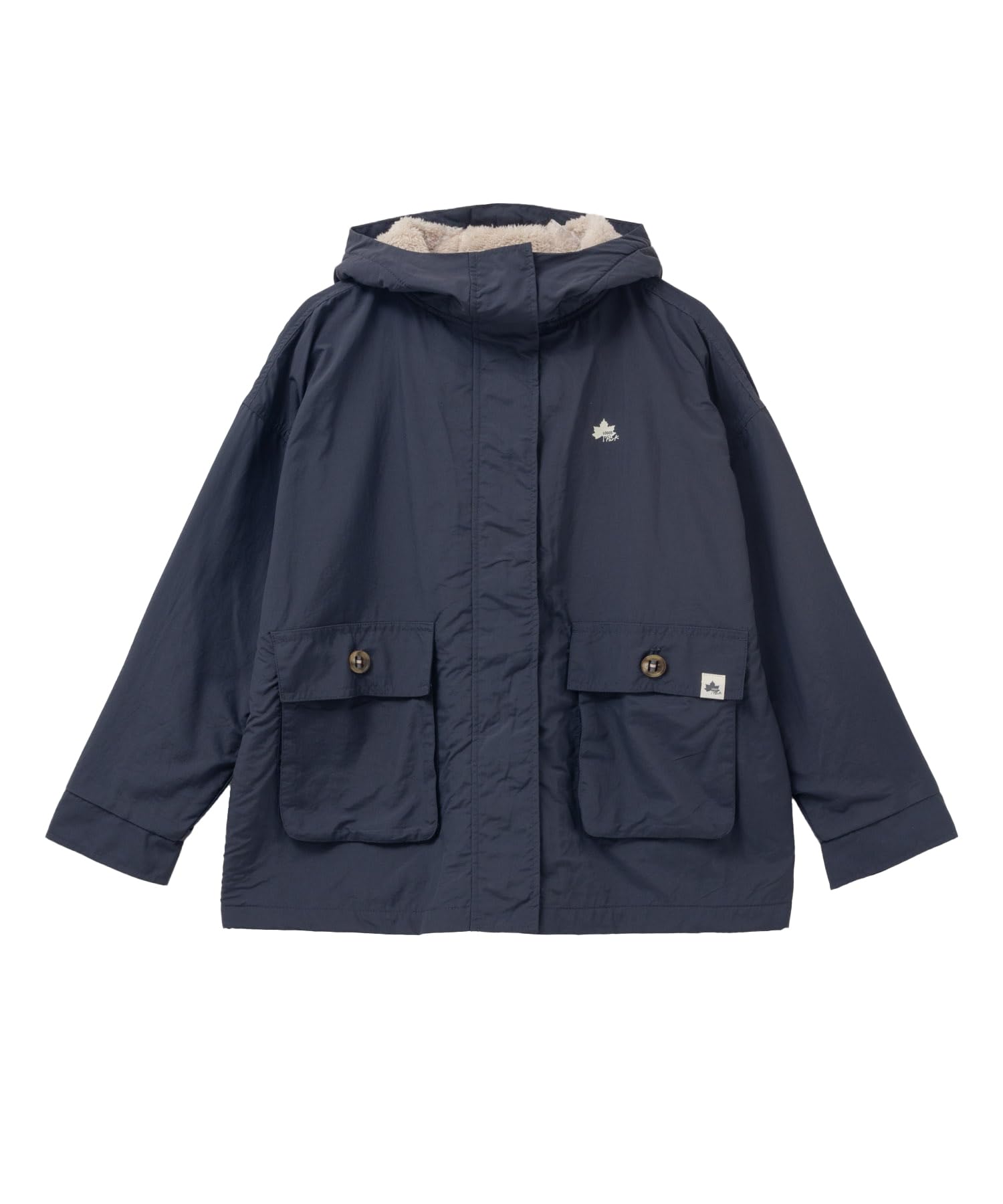 

LOGOS PARK Women s Mountain Parka, Water-Repellent, Fleece Lining, Boa, Cold Weather Outerwear, Sumikuro: M