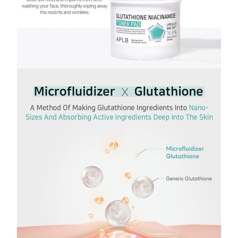 APLB Glutathione Niacinamide Toner Pad