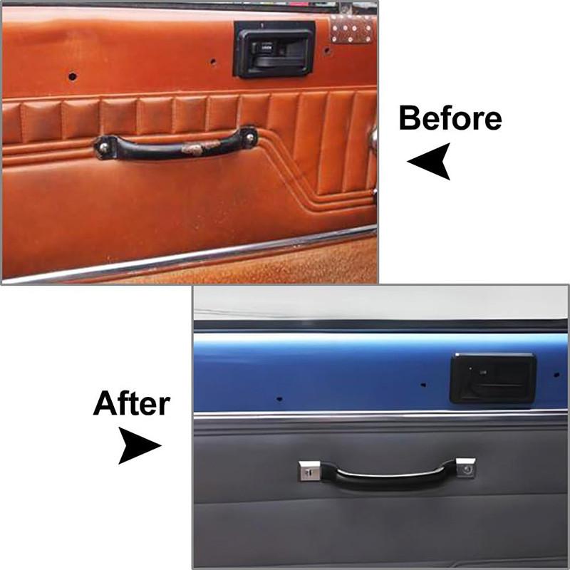 1/2 ks nerezové oceli pro vnitřní dveře auta, popruh vhodný pro Jeep CJ-5 CJ-7 CJ-8 Wrangler YJ 55009801K