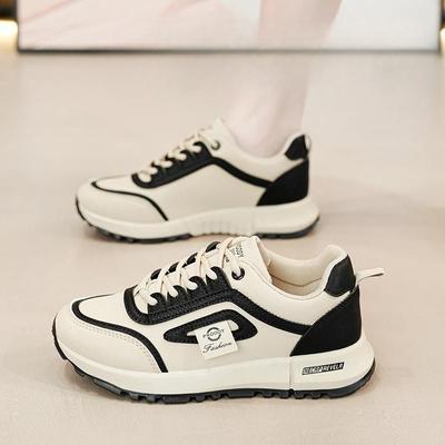 Leather Dad Shoes Trendy Non-slip Fashion Women's New Versatile Sports Casual Shoes Lightweight Running Shoes