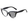 New Cat Eye Rice Nail Photochromic Myopia Glasses Retro Fashion Women's Personalized Anti UV and Anti Blue Light Glasses