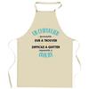 Kitchen Apron - Planetee - Thick Cotton - France Print - Humorous Design «A Formidable Surgeon»