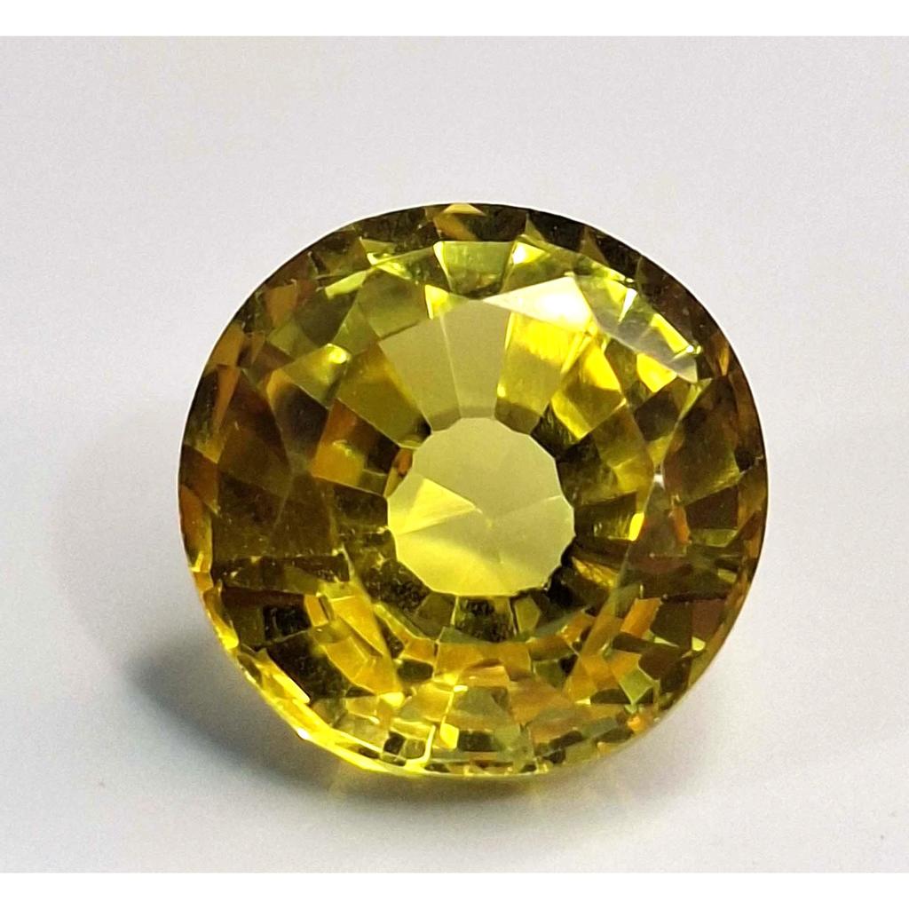 Flawless Natural Yellow Sapphire 5-7 Ct Round Cut Certified Loose Gemstone