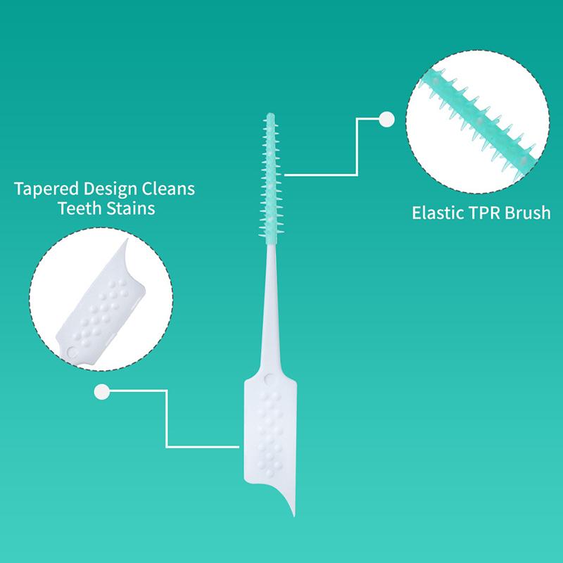 150Pcs Interdental Brush Soft Rubber Teeth Cleaning Tools Dental Care Oral Hygiene Toothbrush Between Teeth