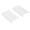 2PCS Makeup Brush Holder Clear Acrylic Horizontal Brush Drying Rack Organizer for Paint Brushes Vanity Table Accessory