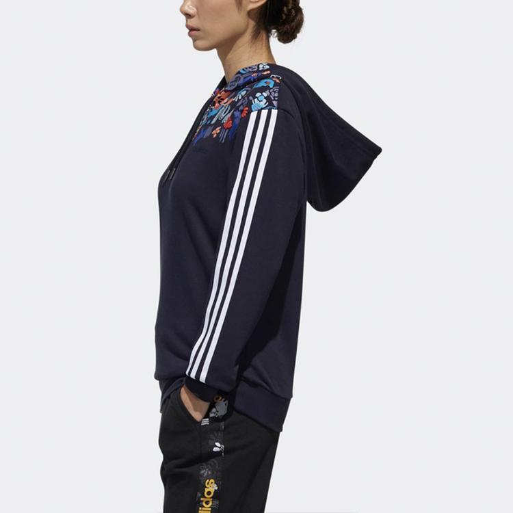 Adidas Neo Casual Sportlicher Pullover Hoodie Damen Tops Marineblau DW7762