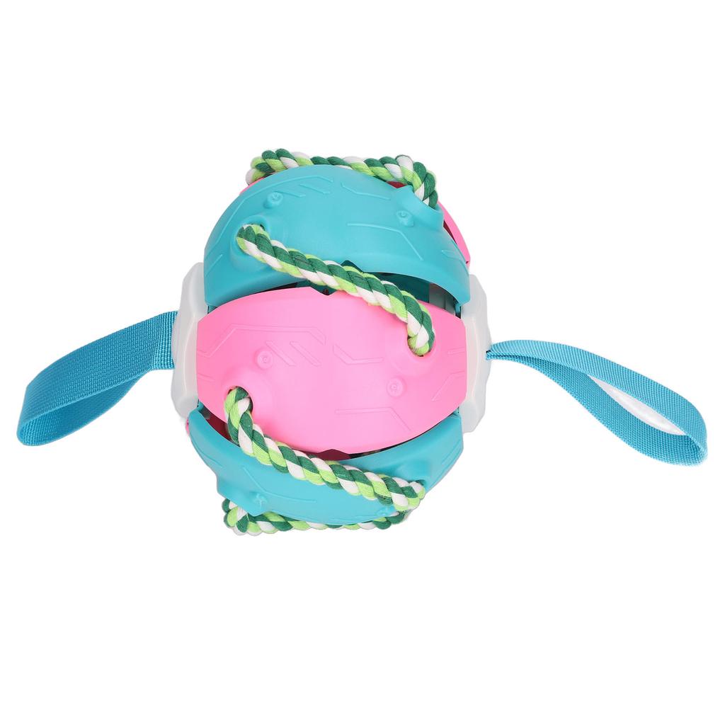 Interactive Outdoor Fly Ball Flying Saucer Ball Interesting Dog Soccer Toy with Straps