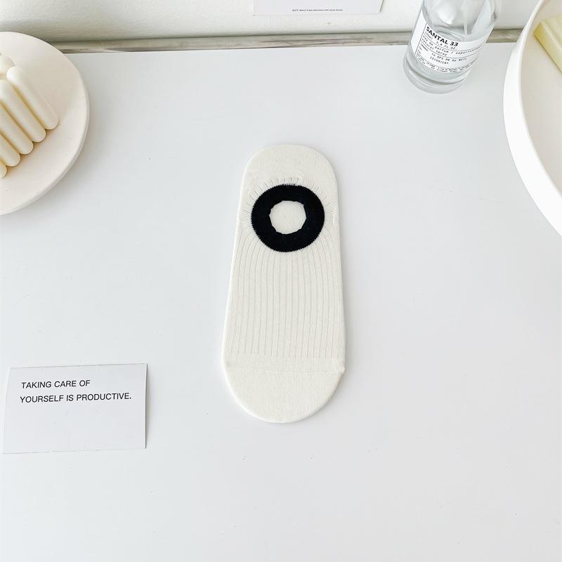 Socken Farbblock-Bootssocken Flachmund Unsichtbare Socken Sind Rutschfest Und Fallen Nicht Ab Mit Sommer Dünne Baumwolle Nahtlose Unsichtbare Socken
