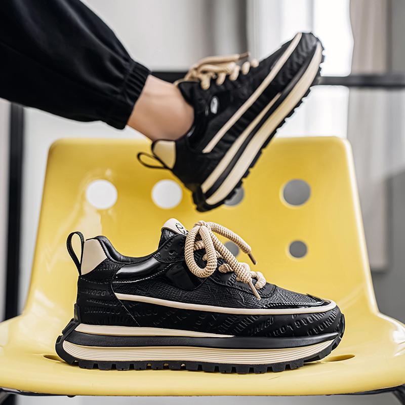 39-44 Men's Fashion Trend Thick Soled Height Increasing Sports and Leisure Shoes Forrest Gump Shoes Running Shoes