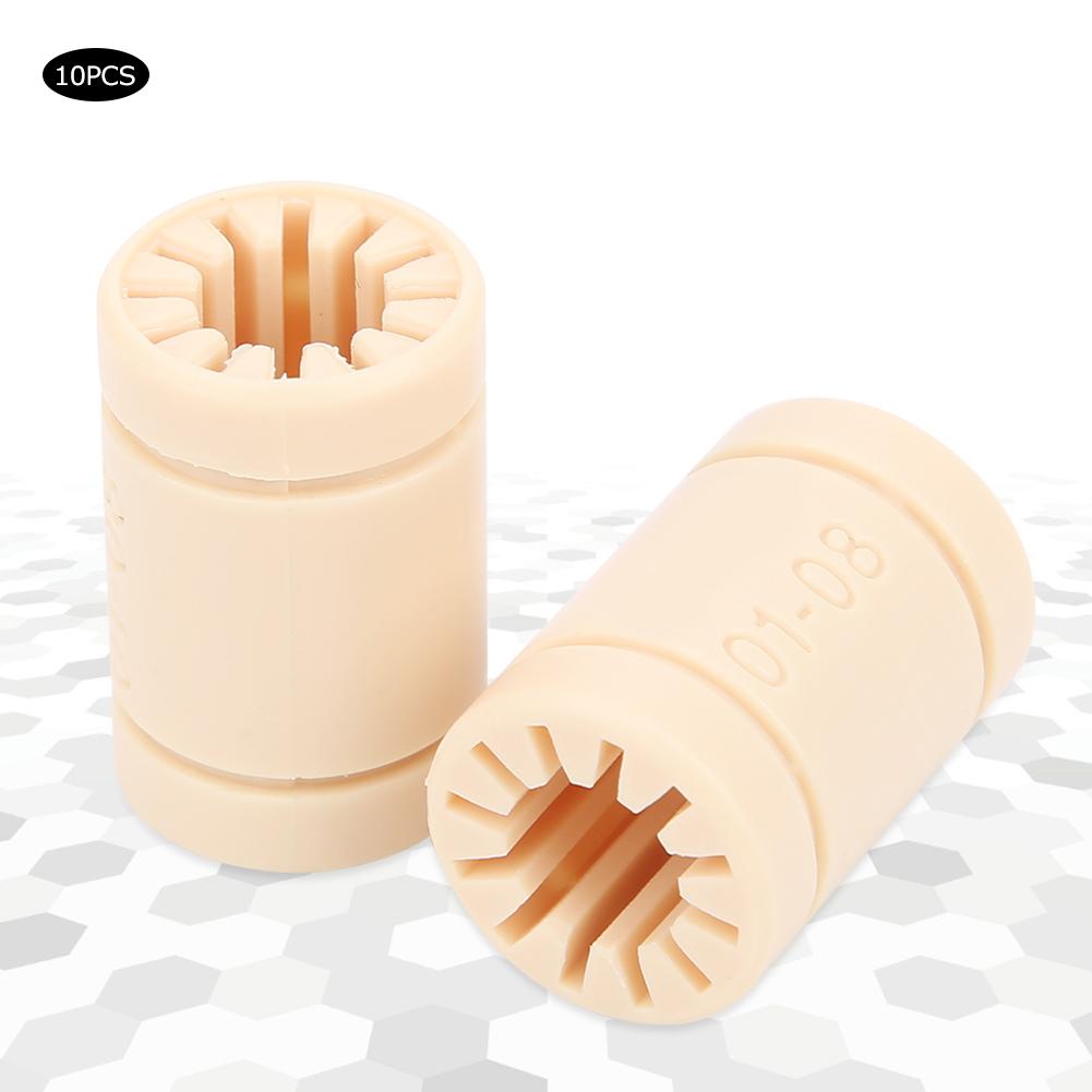 10 sztuk Łożysko LM8UU Plastikowe Tuleje Liniowe Części LM8UU RJMP Akcesoria do Drukarki 3D
