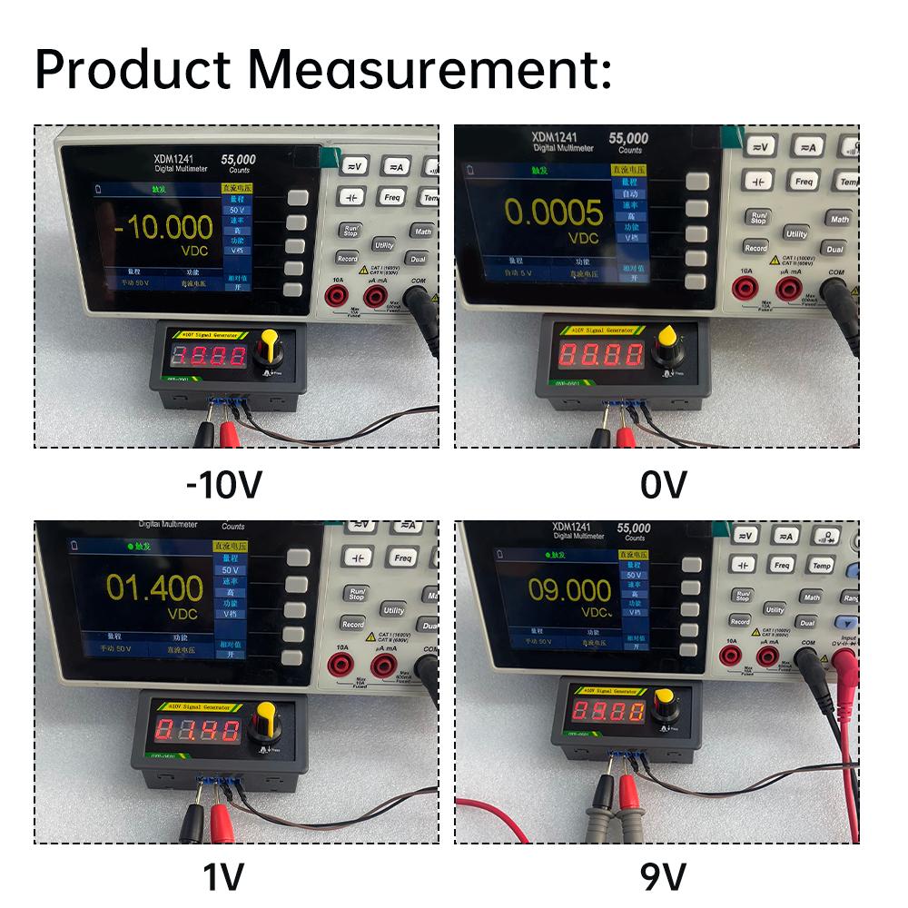 DC 7-28V Adjustable Voltage Signal Generator 4 Digit LED Display Bipolar Output Signal Sources  PLC DAC Voltage Simulator