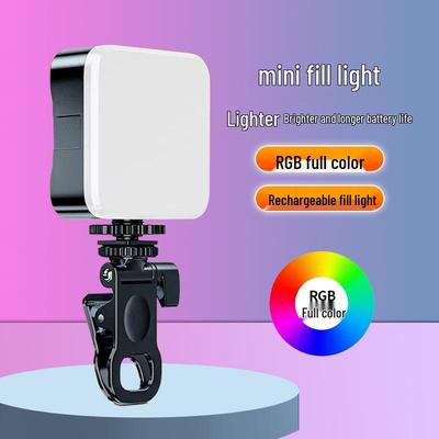 Lumière de remplissage compacte à clip pour vidéo, selfie et streaming en direct: Compatible avec les téléphones, les ordinateurs et les appareils photo reflex numériques