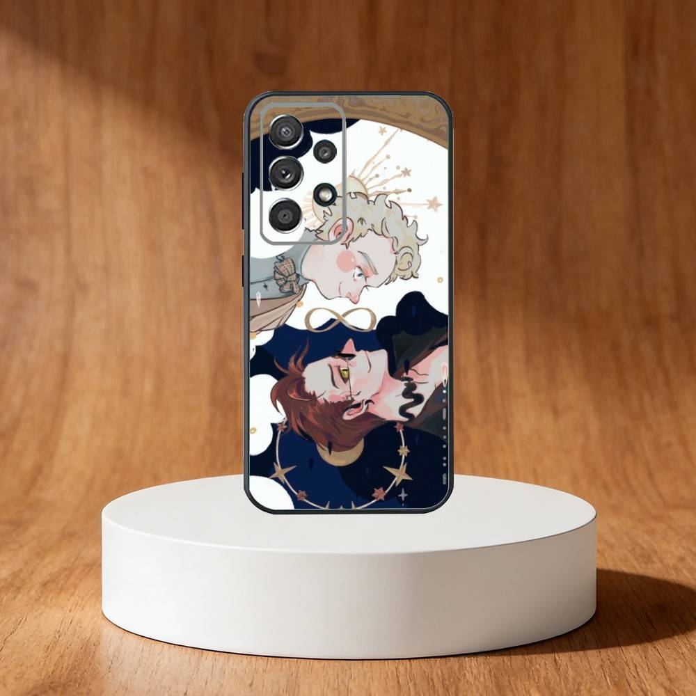 G-Good Cartoon O-Omens Phone Case For Samsung S25,S24,S21,S22,S23,S30,Ultra,S20,Plus,Fe,Note,10,9,5G Black Cover