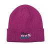 North Embroidered Barrett Free Size [The Face] Beanie, Unisex, Warm, Cold-Resistant, Oversized,