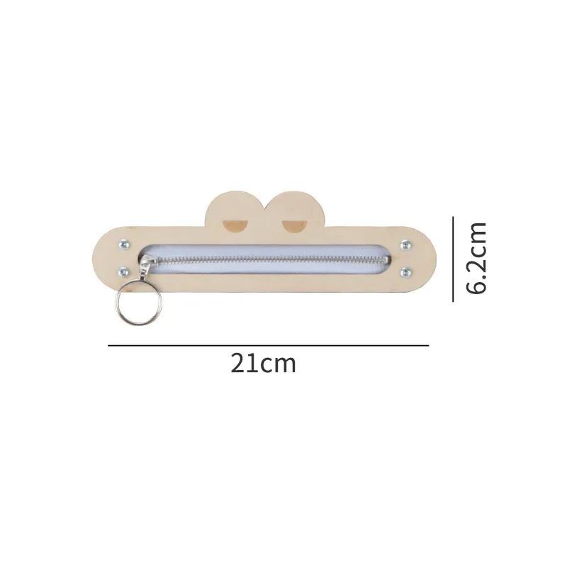 New DIY Montessori Busy Board Wooden Accessories Gear Hand Wheel Alarm Clock Animal Mirror Educational toys For Children Gifts