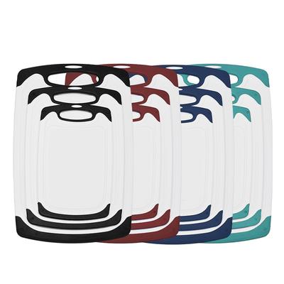 Tagliere in plastica da 3 pezzi Tagliere da cucina in PP Per uso domestico può essere appeso Tagliere di classificazione addensato