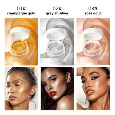 Flash Highlighter Cream, Natural Pearl Facial Contouring, Body Brightening and Contouring