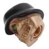 4 Stück/Set Helm Totenkopf Typ Reifenventil Schaft mit Gummi für Autos Fahrräder SUVs LKW Motorrad
