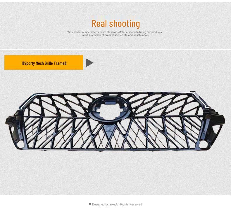 Fits 2008-2021 Land Cruiser: Sport GT Center Grille Trim & Frame