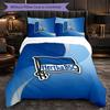Hertha BSC FC Biancheria da Letto a Tema Set 3 Pezzi Copripiumino Biancheria da Letto Decorativa Per Stanza Adolescenti Decorazione Casa
