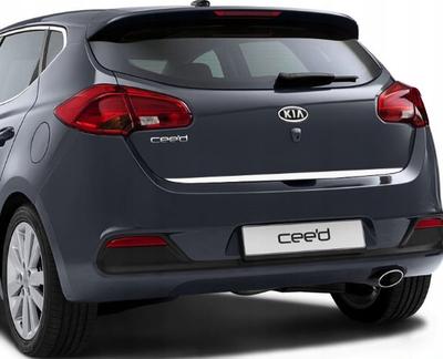 KIA Cee'd II HB JD - Chrome Trunk Trim - Tailgate Accent - Premium Car Rear Detail - Shine Enhancer