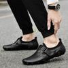 Summer Hollow Out Shoes Leather Breathable Men's Casual Shoes Business Lightweight Soft Sole Hollow Men's Shoes