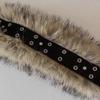 Rivet Leather Fur Belt PU Leather Y2K Waistband Personality Plush Belt  Female/Girls