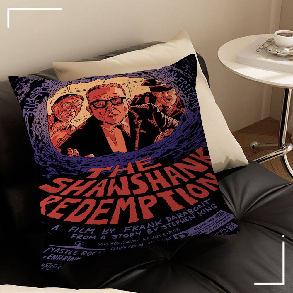 80s Movie Shawshank Redemption Cushion Cover Car Throw Pillow Case For Sofa Car Christmas Gift