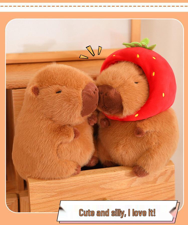 Adorable Plush Capybara Toy - Multiple Sizes - Cute Doll Girl Gift Stuffed Animal