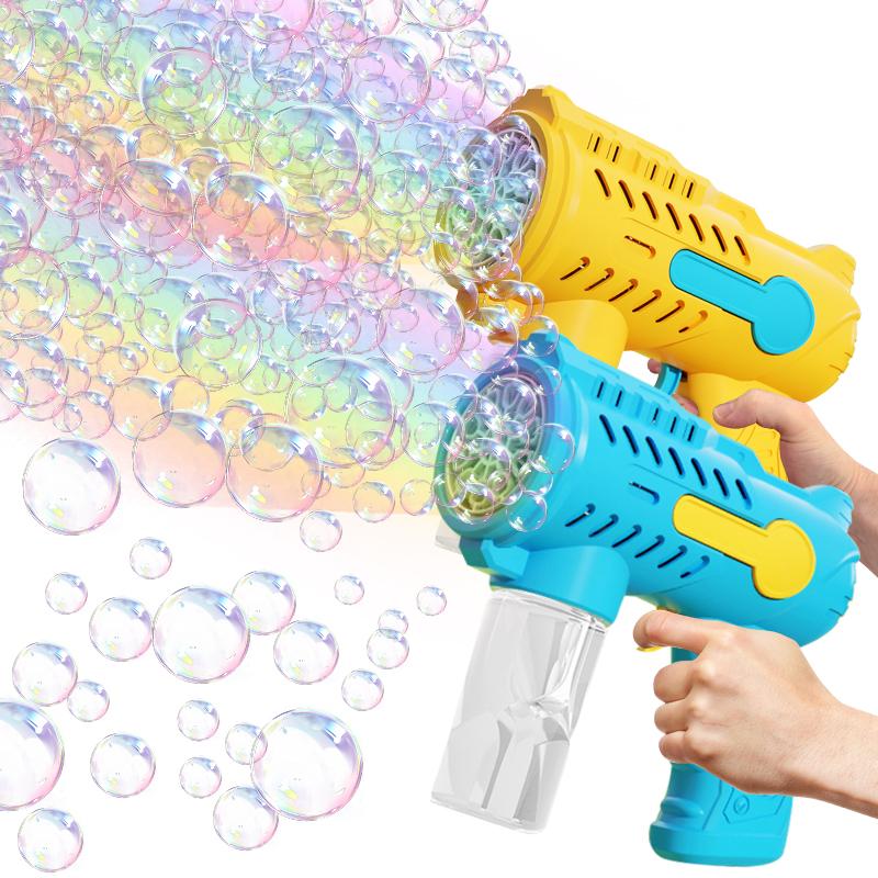 New Outdoor Bubble Toy with Bubble Gun Children's Holiday Gift Play with a Large Amount of Bubbles Without Battery Bubble Water