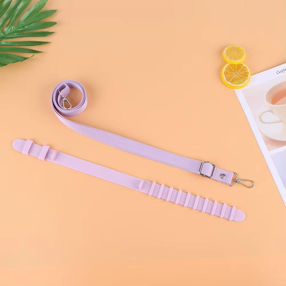 with Adjustable Shoulder Strap Water Bottle Sling Handle Silicone Ring Water Bottle Lanyard Street