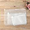 1/5PCS Organization Plastic Resealable Pouch Bag Matte Clear PVC Storage Zip Lock