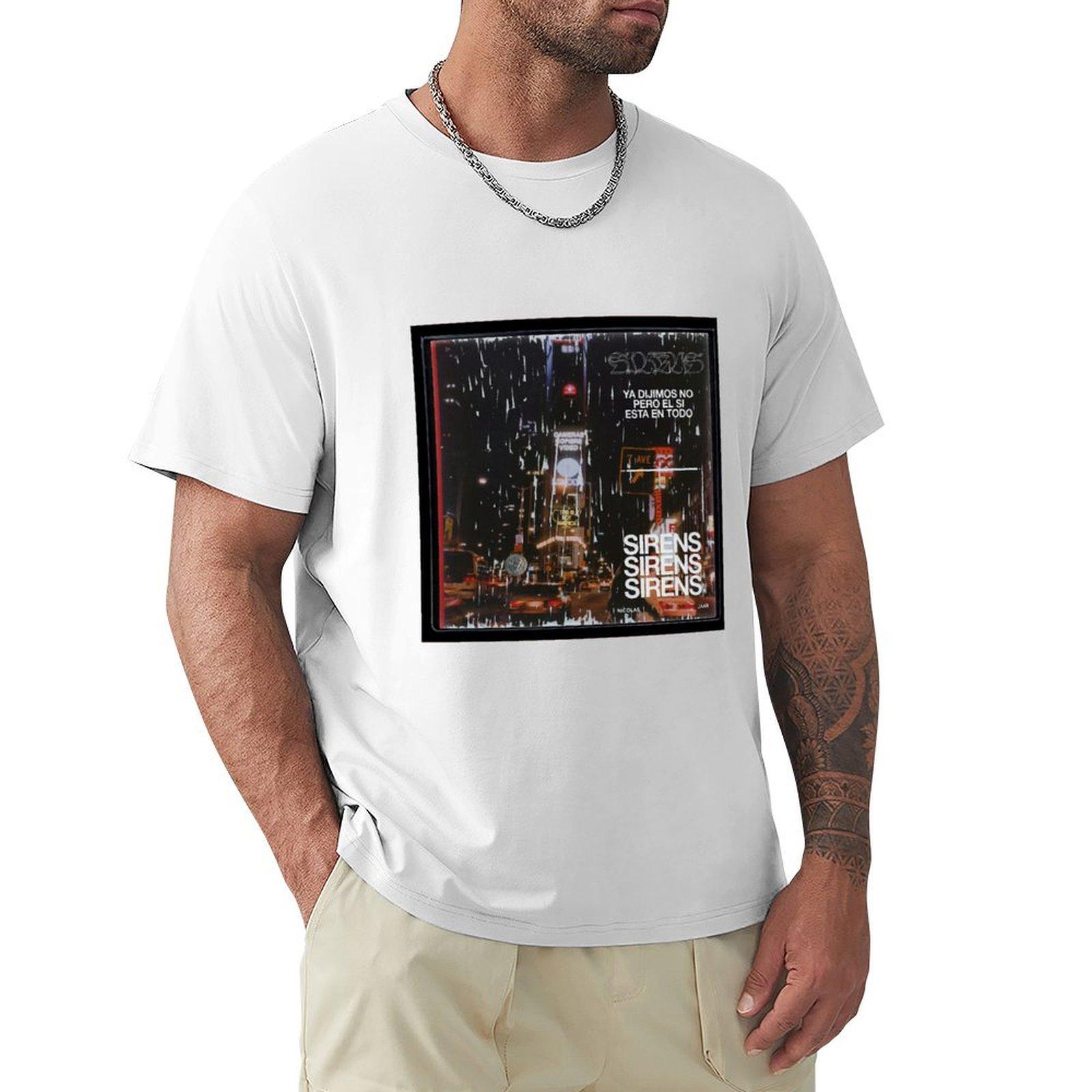 Nicolas Jaar Sirens TShirt customs cotton graphic tees oversized t shirt men S