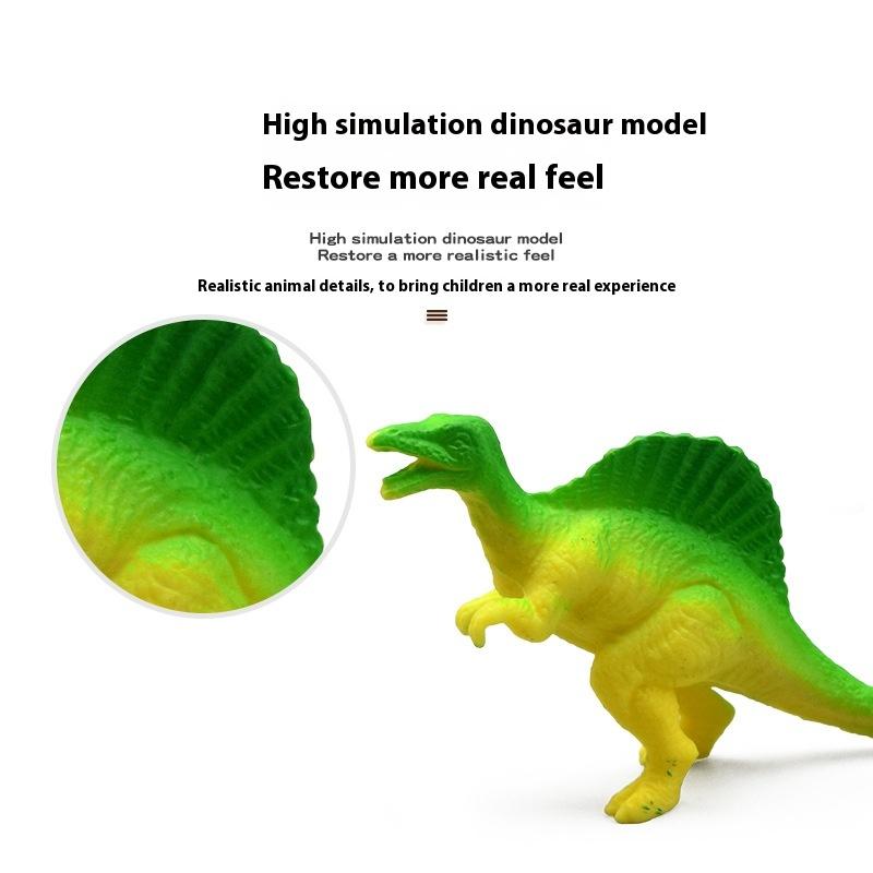 12/24pcs Simulated Dinosaur Model Toy Set Children's Party Gift Birthday Carnival Prize DIY Styling Desktop Decoration Ornaments