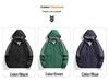 Men's Plus Size Casual Hooded Trench Coat - Autumn Loose Fit 40D Nylon Jacket